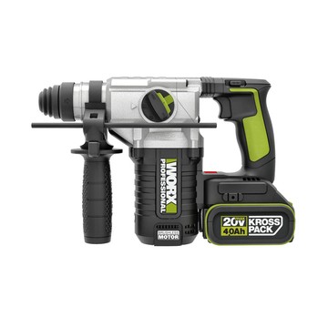 WORX 20V 多功能輕形雙鋰電無刷電鎚22mm WU386.1