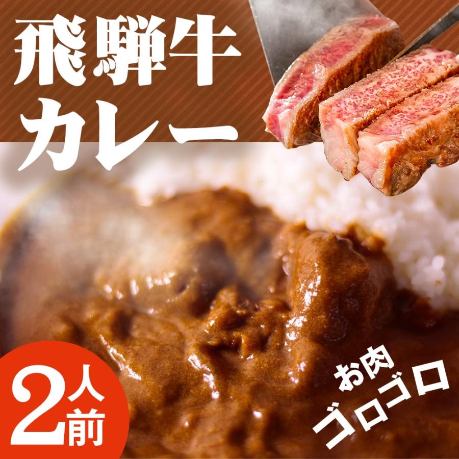 覇楼館 監修 飛騨牛100％ 飛騨牛カレー［中辛］（2人前） ビーフカレー 飛騨牛 牛肉  