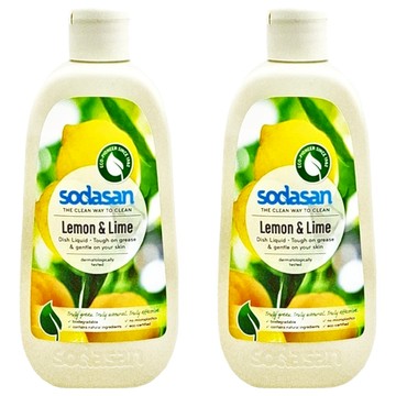 sodasan 蘇達桑 洗碗精 檸檬香味 濃縮配方 對肌膚溫和  500ml  2瓶