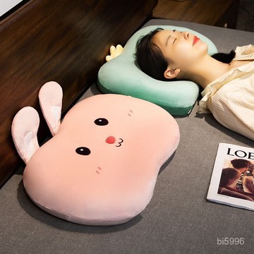 靠枕抱枕 護腰靠墊 趴睡枕 午睡枕 U型枕  旅行枕 午休枕 卡通貓肚皮枕記憶棉兒童枕頭不變形宿捨單人學生靠墊護頸椎助睡