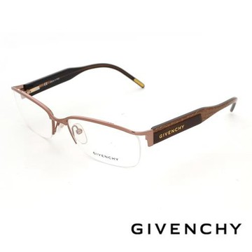 【GIVENCHY 紀梵希】法國率性眉框設計師款光學眼鏡(- 經典古銅咖 - GIVGV429-08F4)