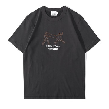 Incense Harbour Hong Kong Tatto 刺繡棉質 T-shirt  - 擊劍 T恤