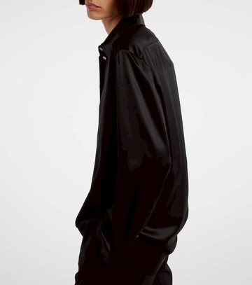The Row Sisilia oversized silk satin shirt