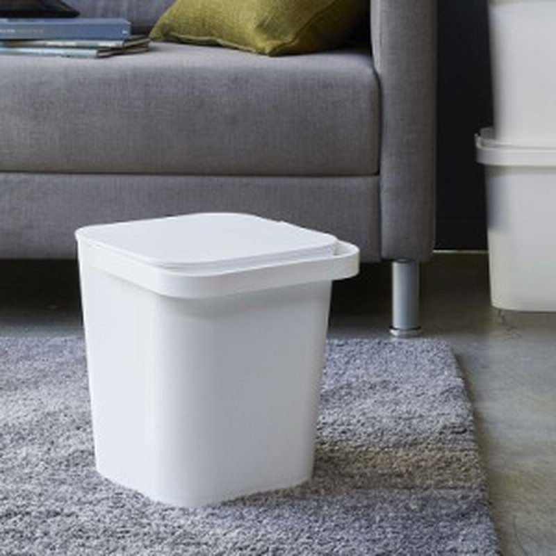 リビング 収納 フタ付きバケツ タワー 12l ホワイト ブラック バケツ おしゃれ 角型 四角 ごみ箱 収納ボックス ヤマザキ モノトー 通販 Lineポイント最大1 0 Get Lineショッピング