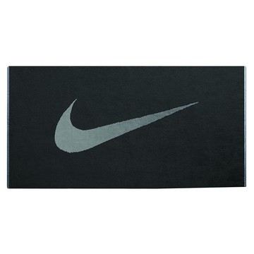 [秉宸] NIKE 純棉毛巾 運動毛巾 浴巾 長條毛巾 純棉 大毛巾 游泳浴巾 游泳毛巾 N1012435046MD 黑 【樂買網
