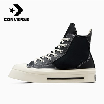 【Converse官方旗艦店】高筒厚底帆布鞋_中性_CHUCK 70 DE LUXE SQUARED_A06435C