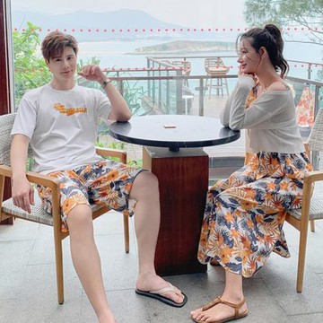男式美背泰國海南三亞情侶沙灘褲