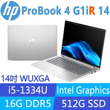 (商)HP ProBook 4 G1iR 14 BZ8Q5AT(i5-1334U/16G/512G SSD/W11P/WUXGA/14吋)