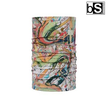 BlackStrap Kids Daily Tube 童印花抗 UV 透氣多功能頭巾【Splattle Poppy/白底調色盤】UPF50+ 單一尺寸