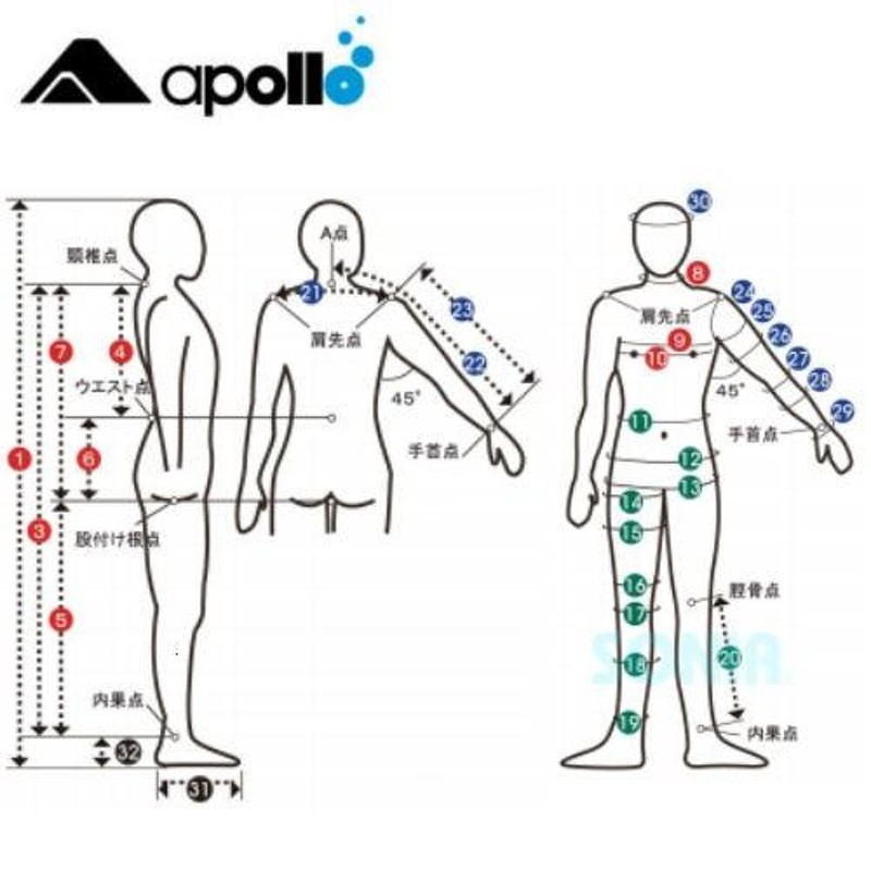 apollo（アポロ） BPS-102 セミドライスーツ レディース bio-pro semi dry suit 通販  LINEポイント最大0.5%GET LINEショッピング