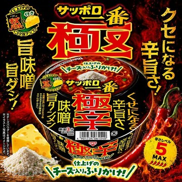 【江戶物語】SANYO 三洋食品 極辛味噌起司風味 碗麵 72g 泡麵 濃厚辣味噌 札幌一番 宵夜 露營 日本原裝進口