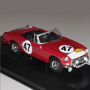 CORGI 敞篷跑車模型 1966馬拉松路賽贏家 47 紅色先鋒 MGB 比例43