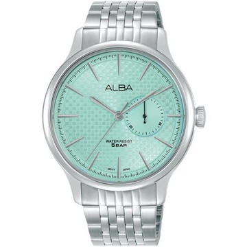 ALBA 雅柏 日系簡約時尚腕錶/藍/41mm (VH65-X001G/A5B007X1)