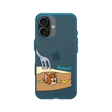 iPhone 17 Clear (相機按鈕) 夜幕藍 - 湯姆貓與傑利鼠 Tom and Jerry - 傑利鼠夾心三明治