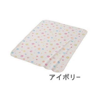 4重ガーゼケット 約105×80cm カラフルドロップ フジキ 日本製 お昼寝布団