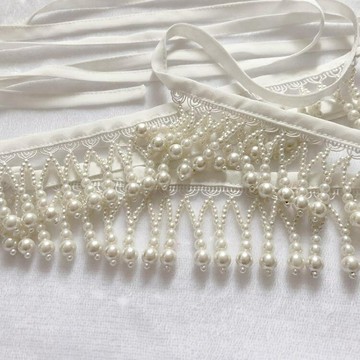 燭顏漢服【唐褙子同款腰錬】原創仿珍珠配飾百搭流蘇珠錬中國風女8 雙11全館免運