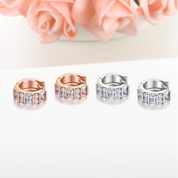 易扣耳環．風格派對．耳扣．不服貼耳垂款．銀色/玫金