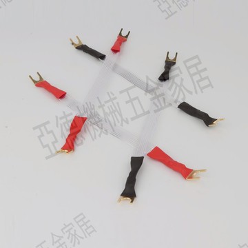 音樂絲帶鍍銀音響線 HIFI音箱橋接線 喇叭線跳線 高低頻喇叭橋線【亞德機械五金家居】