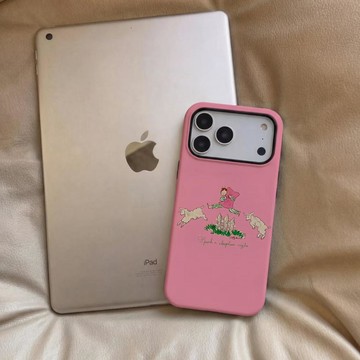 歡樂女孩小羊蘋果17promax16e菲林15二合一iPhone14/13手機殼12硬