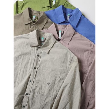 山系機能戶外輕量化防水長袖襯衫男女寬松休閑夏季防嗮襯衣外套潮