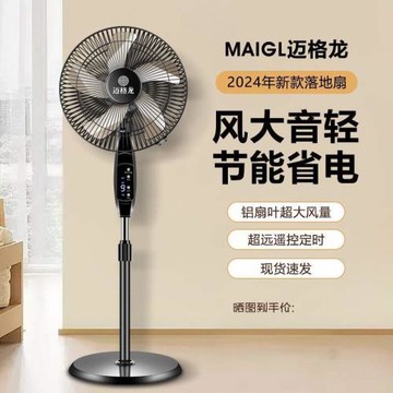 電風扇落地扇家用靜音強力立式宿舍臥室遙控風扇搖頭定時節能電扇