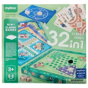 mideer 32合一經典桌遊組 3歲以上  1組