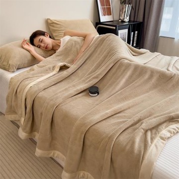 A類高克重加厚牛奶絨毛毯蓋毯沙發毯雙面絨毛毯   跨境電商首選