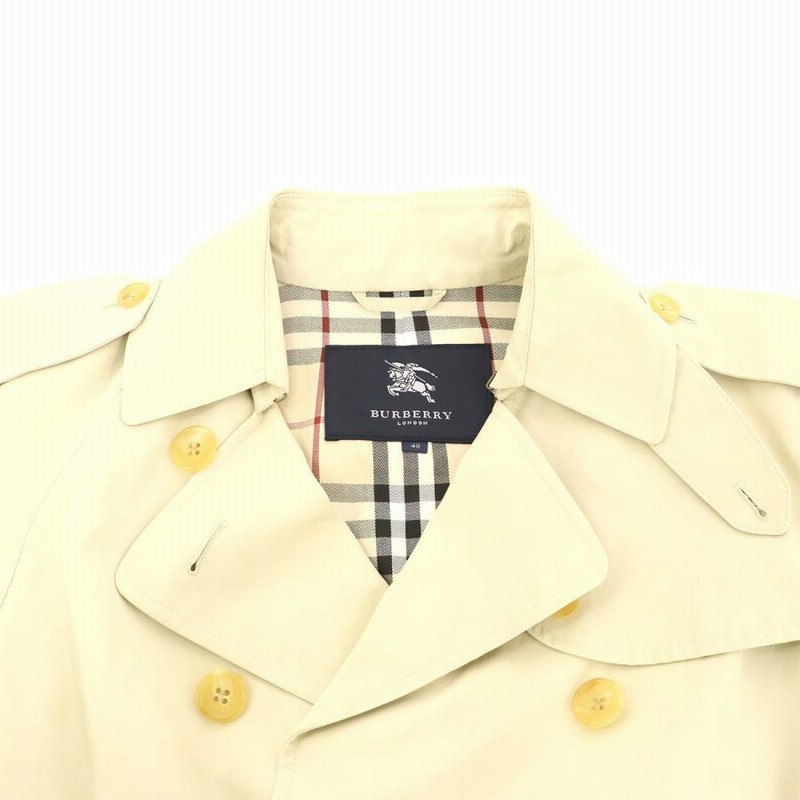 バーバリー BURBERRY トレンチコート サイズ表記40 ベージュ 表