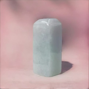 春帶彩翡翠印章 | 天然緬甸玉A貨翡翠 | 送禮