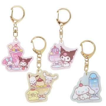 小禮堂 Sanrio 三麗鷗 壓克力變色鑰匙圈 (聖代款) 美樂蒂 大耳狗 酷洛米