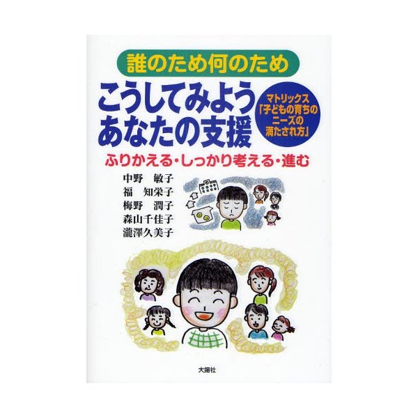 こうしてみようあなたの支援 誰のため何のため ふりかえる・しっかり考える・進む マトリックス 子どもの育ちのニーズの満たされ方