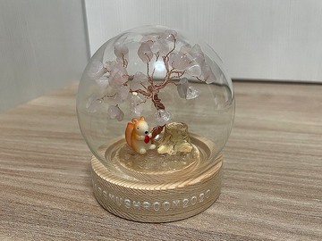 小松鼠款訂製 | 水晶樹系列微景觀水晶球 | 可愛 | 居家擺飾