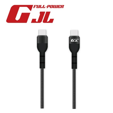 [家速配]GJL LLCC601 CtoC PD60W閃充傳輸線CC-1M(黑色)