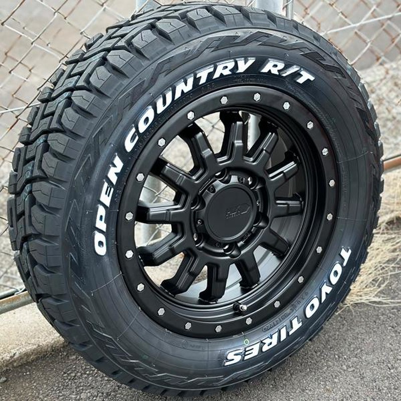 割引クーポン配布中!! OPEN COUNTRY 200系 ハイエース 新品 16インチ タイヤホイールセット HLK ロックフォース トーヨー  オープンカントリー RT ホワイトレター 215/65R16 車検対応