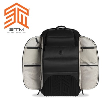 澳洲 STM Dux Pack 17吋大容量30L最頂級電腦防撞後背包 - 深沈黑