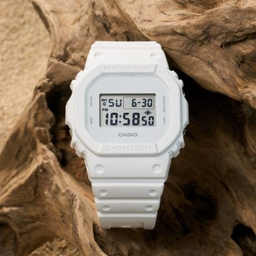 CASIO 卡西歐 G-SHOCK 經典 DW-5600系列電子錶-白色(DW-5600WW-7)