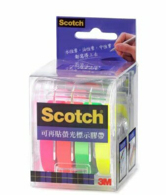 3M可再貼螢光標示帶812(4捲入)