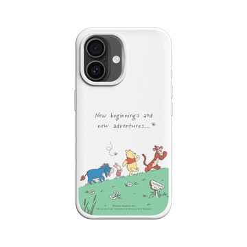 iPhone 16 SolidX 白 - 迪士尼-小熊維尼 Disney Winnie The Pooh - 與朋友一起冒險