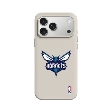 iPhone 17 Pro Max SolidX 貝殼灰 - NBA - Logo-夏洛特黃蜂 Charlotte Hornets