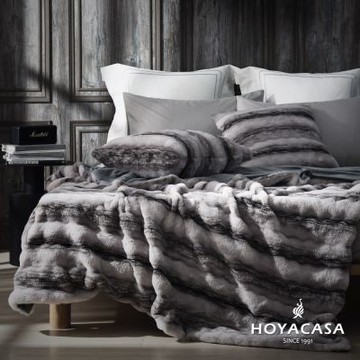 HOYACASA 慕雪仿兔毛絨毯-單人150x210cm