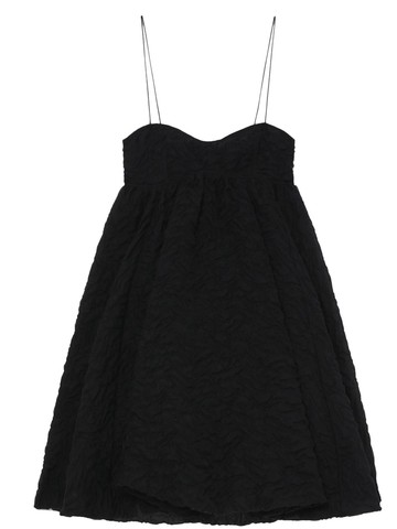 Cecilie Bahnsen - Sunni matelassé minidress - women - Cotton/Polyamide - 14 - Black