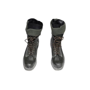 Mihara Yasuhiro 三原康裕 暗綠色做舊拼接 高幫皮鞋皮靴 JP25.5