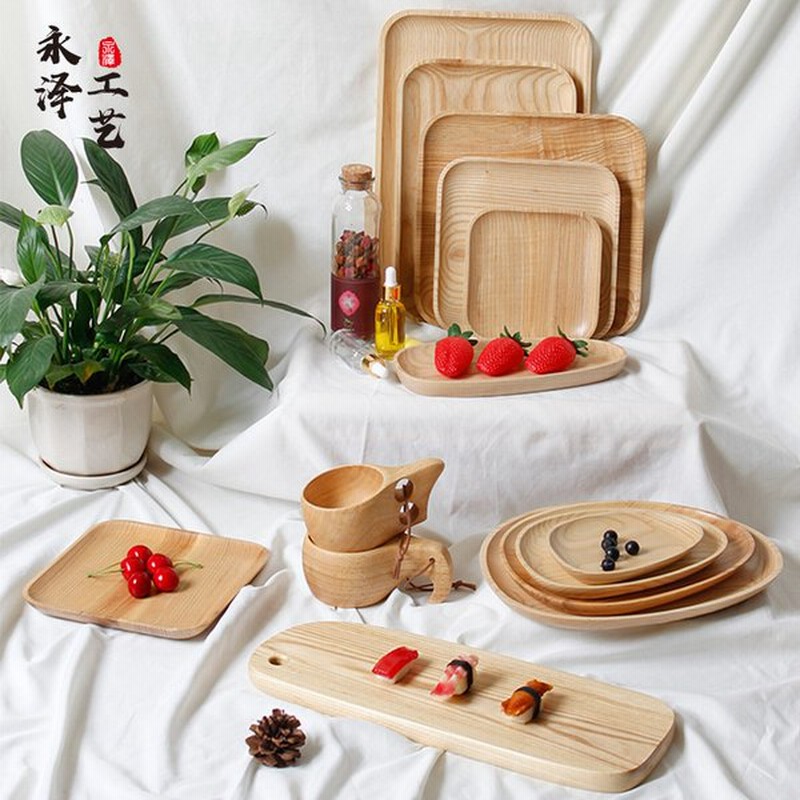 トレー お盆 木製 天然木製 北欧 長角膳 トレー 北欧 おしゃれ 木製 カフェ ナチュラル トレイ お盆 スタッキング プレート皿 木製 通販 Lineポイント最大0 5 Get Lineショッピング