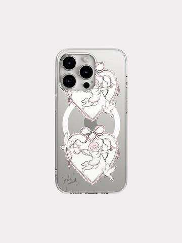 Cupid Dream Design Hard MagSafe Phone Case [Clear]