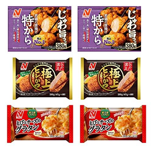 ニチレイ 冷凍食品 特から 極上ヒレかつ えびとチーズのグラタン 弁当のおかず 3種類 × 2セット