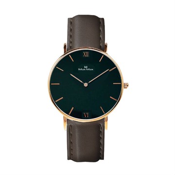 Max Max MAS7025-2 時尚簡約皮帶腕錶-黑色 36mm｜樂天全館特惠中★指定刷卡回饋10%