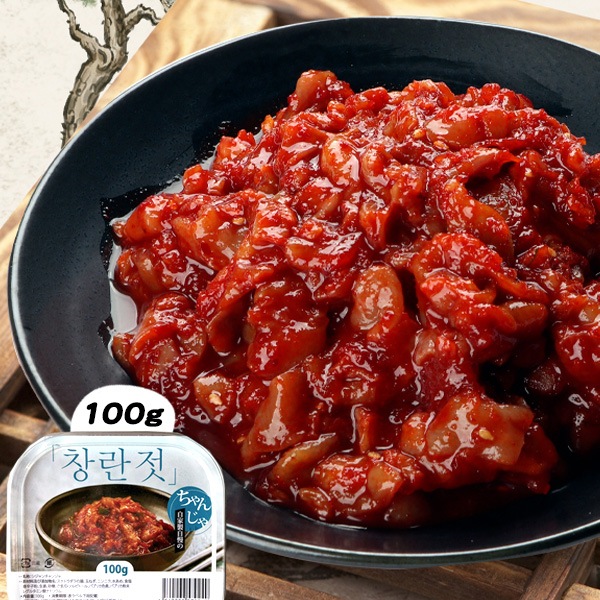 [塩辛] 市場チャンジャ100g   おつまみ 珍味 おかず 韓国食品 韓国総菜　韓国食材 (冷凍)