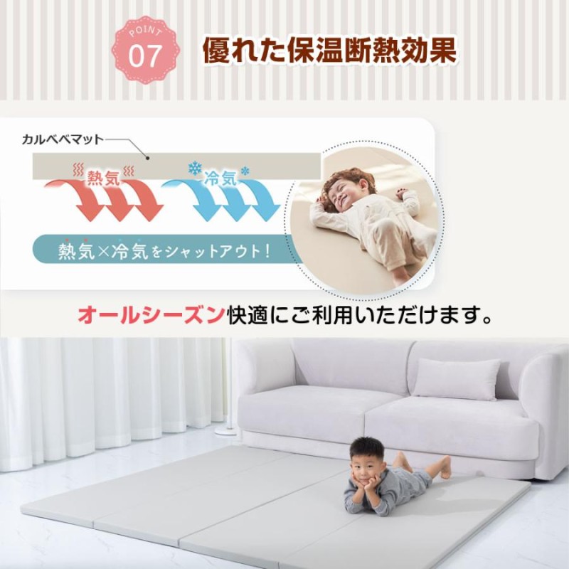Carre Bebeプレイマット140×200cm 2枚セット（プレイマット