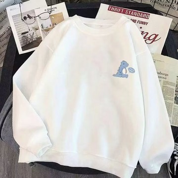圓領衛衣男 長袖T恤男 印花 素色 韓系衛衣男女 大學T 情侶衛衣 大碼 寬松 大學T 衛衣男