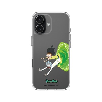 iPhone 17 Clear Case（相機按鈕） 透明 - 瑞克和莫蒂 Rick and Morty - 時空傳送門OUT